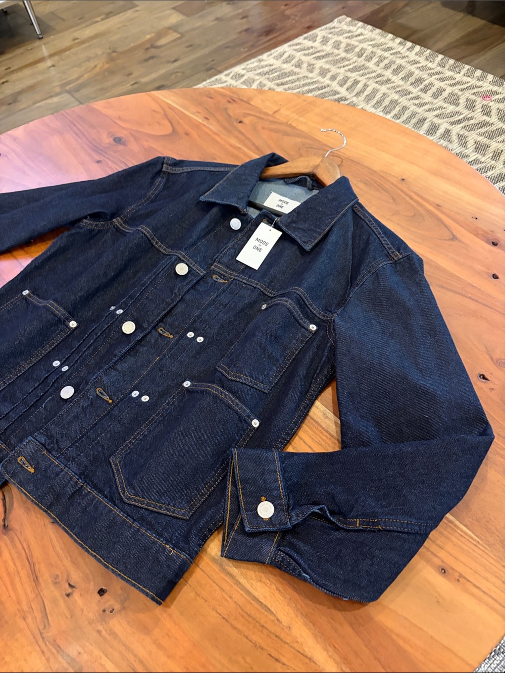 💙 New Mode One Men’s Denim Trucker Jacket